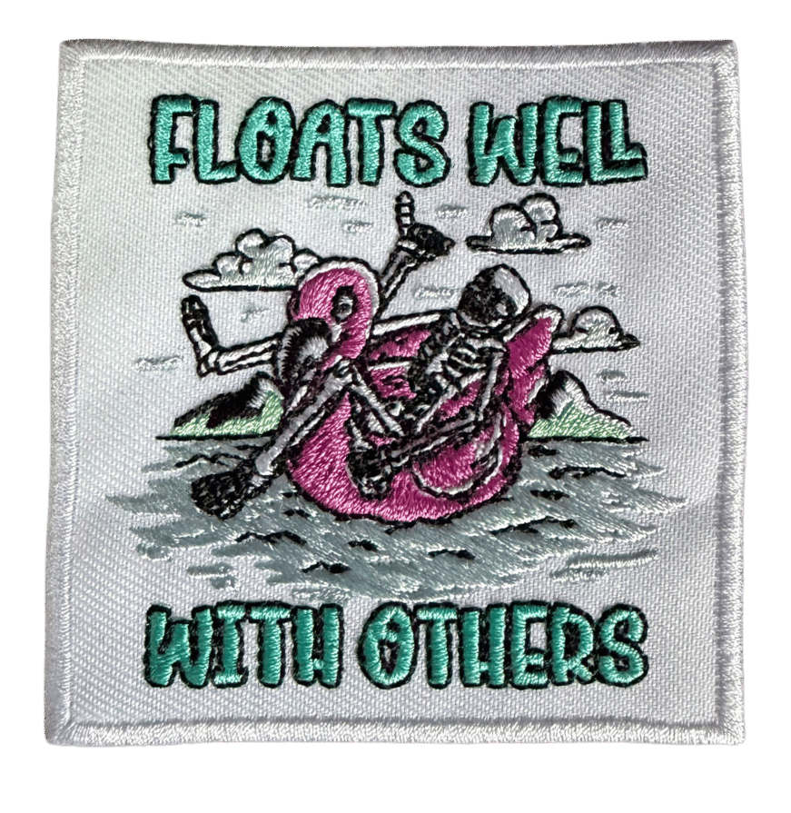 Floats Well With Others embroidered patch