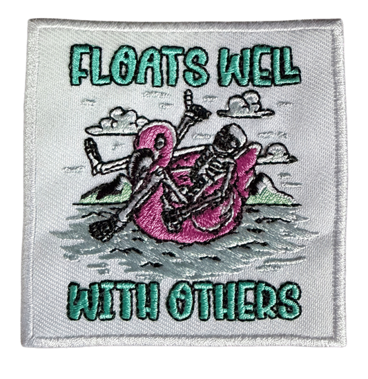 Floats Well With Others embroidered patch